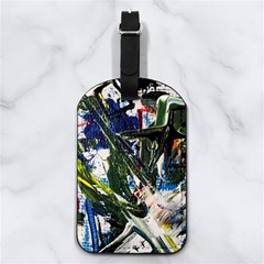 Snow In A City-1-1 Nappa Leather Luggage Tag Rectangle