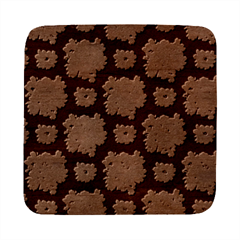 Retro 1880s Flowers Pattern 7 Square Wood Guitar Pick Holder Case And Picks Set