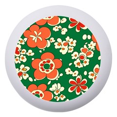 Mid Century Retro Floral 1970s 1960s Pattern 94 Dento Box With Mirror