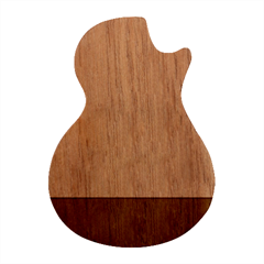 Cotton Candy Pink To Indigo Violet Linear Gradient Guitar Shape Wood Guitar Pick Holder Case And Picks Set