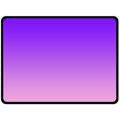 Indigo Violet To Cotton Candy Pink Linear Gradient Fleece Blanket (large)