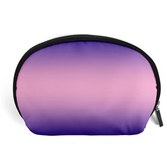 Navy Blue To Cotton Candy Pink Bilinear Gradient Accessory Pouch (large)