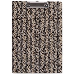 Beige Snake Pattern A4 Acrylic Clipboard