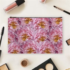 Peonies Nature Bloom Blossom Pink Cosmetic Bag (large)
