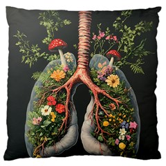 Lungs Health Large Cushion Case (two Sides)