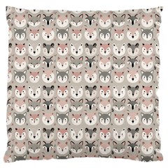 Cute Animals Large Cushion Case (one Side)