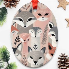 Fox Ornament (oval)
