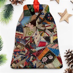 Background Embroidery Pattern Stitches Abstract Ornament (bell)