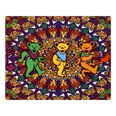 Grateful Dead Psychedelic Bears 80  X 56  Two Sides Premium Plush Fleece Blanket (large)
