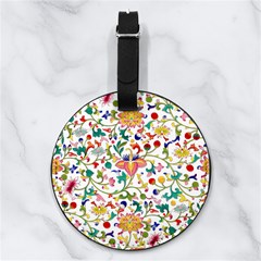 Owenjones Chinese 02 Bright-001 Nappa Leather Luggage Tag Round