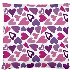 Heart Pattern Repetition Background Large Cushion Case (one Side)