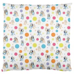 Bluey, Bluey Merch, Bluey Pattern, Bluey Bluey, Bingo, Bluey Design, Bluey Dog Large Cushion Case (one Side)