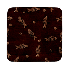 Pattern Design Seamless Fishbone Square Wood Guitar Pick Holder Case And Picks Set