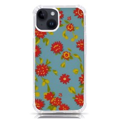 Mid Century Retro Floral 1970s 1960s Pattern 78 Iphone 14 Tpu Uv Print Case