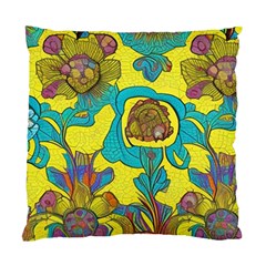 Mid Century Retro Floral 1970s 1960s Pattern 60 Standard Cushion Case (one Side)