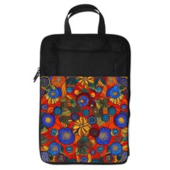 Mid Century Retro Floral 1970s 1960s Pattern 69 Foldable Shoe Storage Bag