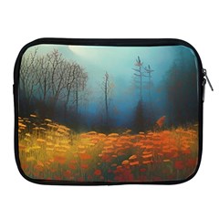 Wildflowers Field Outdoors Clouds Trees Cover Art Storm Mysterious Dream Landscape Apple Ipad 2/3/4 Zipper Cases