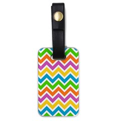 Chevron Pattern Design Texture Luggage Tag (one Side)