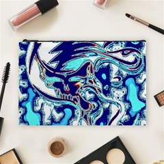 Trippy Dippy Bears Blue Dancing Greatful Dead Skull Steal Your Face Cosmetic Bag (large)