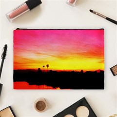 Pink Sunset Large Makeup Purse
